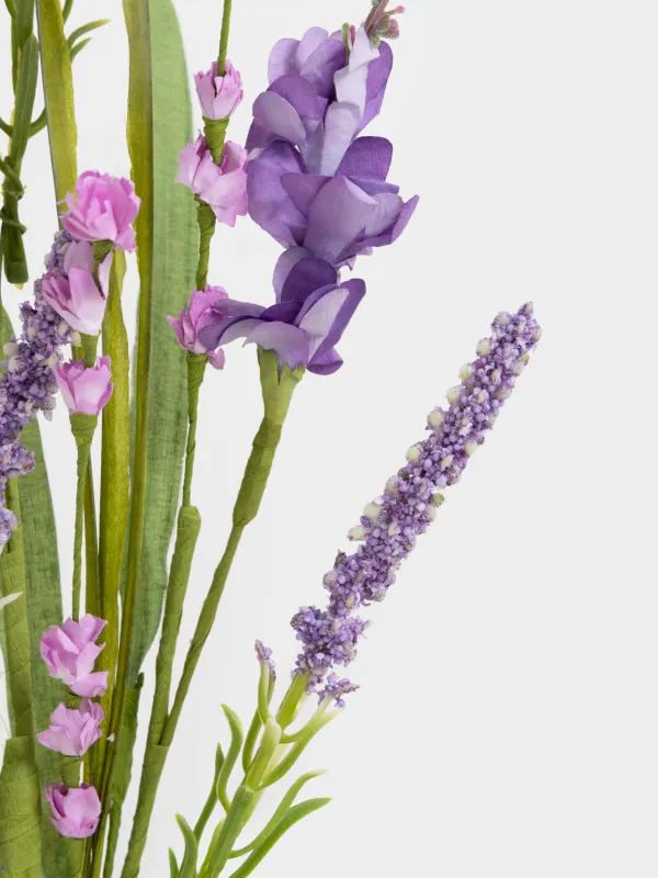 Ветка декоративная, 86 см, пластик/полиэстер, Фиолетовые колокольчики, Flower garden, image-1