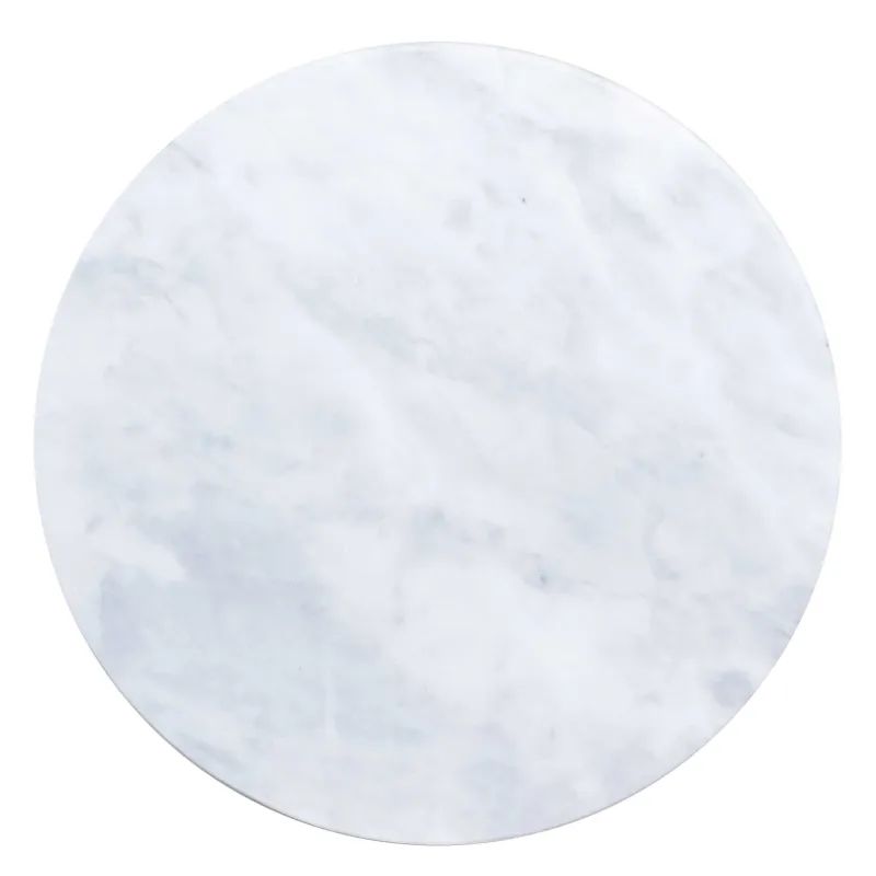 Дастархан жаю табағы, 30 см, айналмалы, мәрмәр, ақ, Marble, image-2