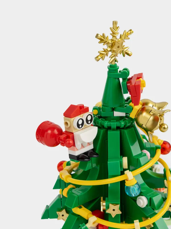 Конструктор, 19х11 см, 372 детали, пластик, цветной, Елочка, Hobby kids, image-2