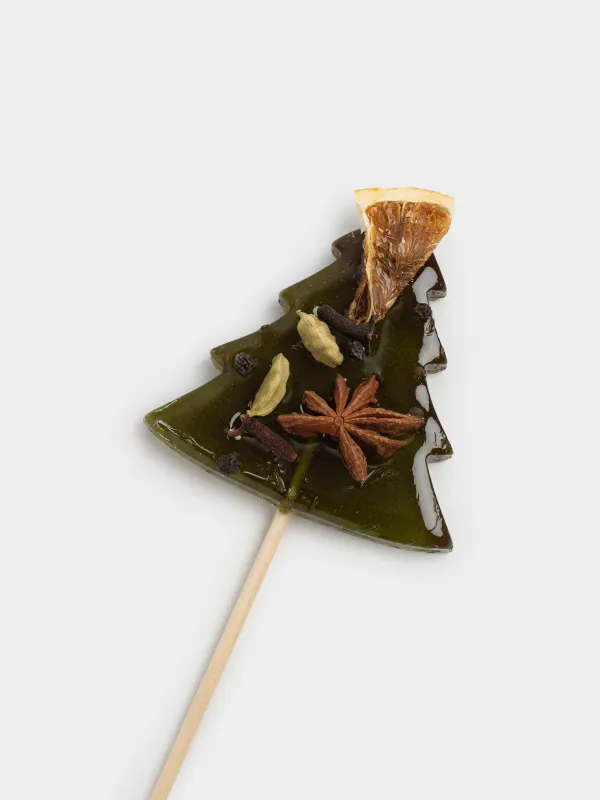 Глинтвейнге арналған кәмпит, 36 гр, таяқшада, қант, жасыл, Iырша, Mulled, image-1