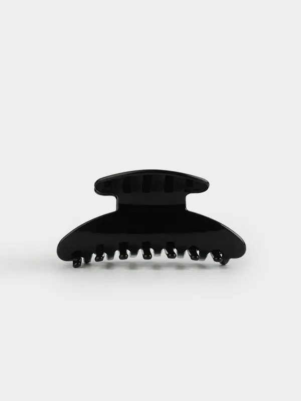 Заколка для волос, 9 см, пластик, черная, Крабик, Hair basic, image-0