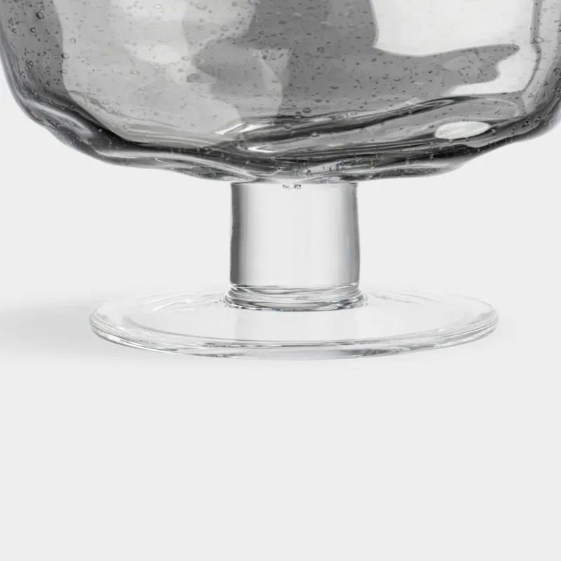 Креманка, 12 см, 340 мл, шыны, сұр, Drip, image-3