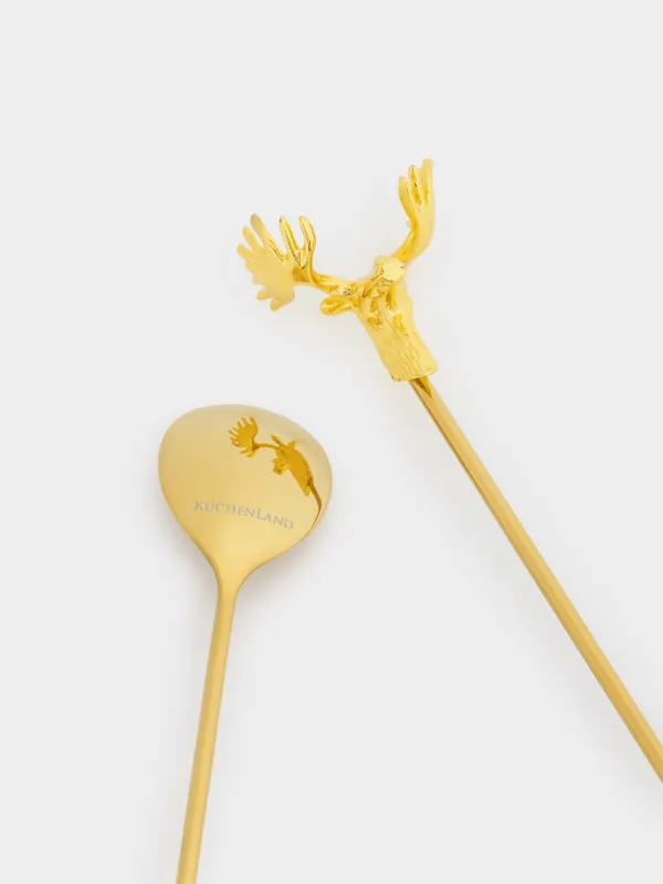 Десерт қасығы, 20 см, 2 дана, болат, Бұлан, Moose story, image-3