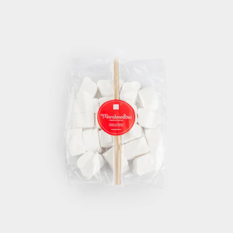 Маршмеллоу, 200 гр, таяқшалары бар, пішінді, ваниль, Барбекю, Sweet life