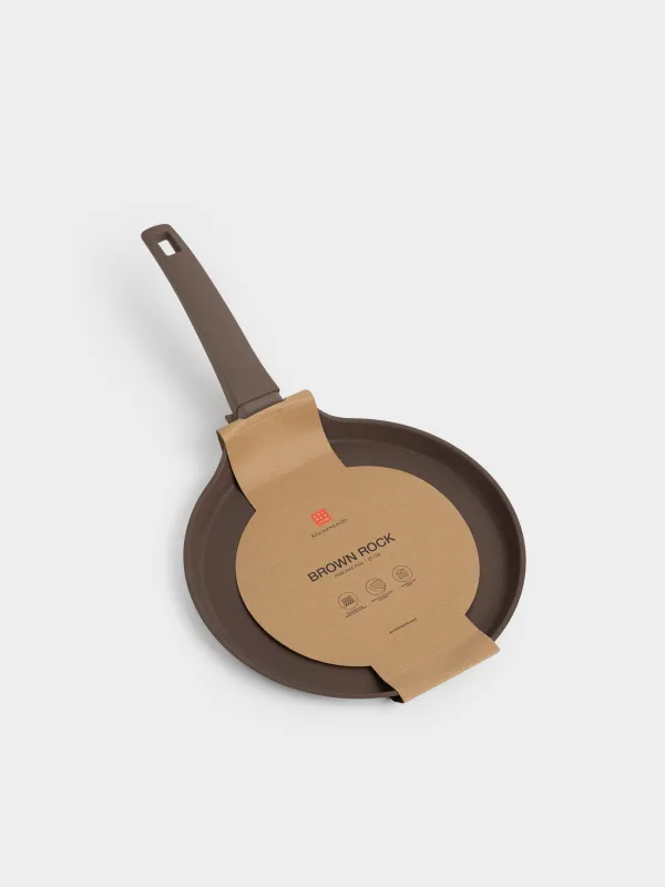 Сковорода блинная, 24 см, с покрытием, алюминий, коричневая, Brown rock, image-5