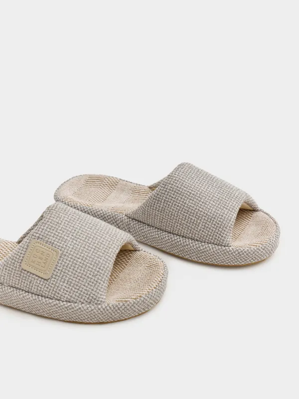 Әйелдер тәпішкелері, үйге арналған, өлшемі 36-37, полиэстер, ашық сұр, Serious, image-2