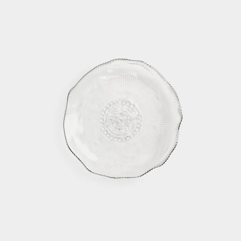 Түскі ас тәрелкесі, 27 см, шыны Р, күміс жиегі бар, Argos silver