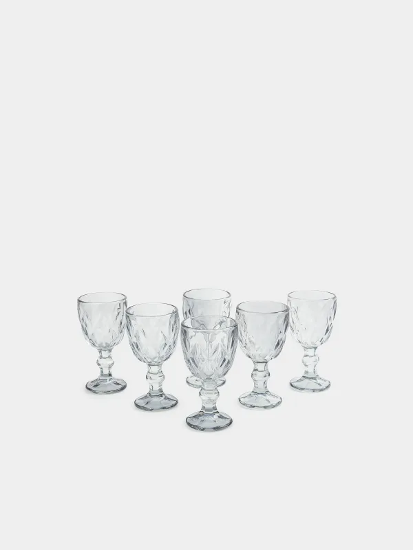 Рюмка, 50 мл, 6 дана, шыны Р, сұр, Rhomb color, image-0