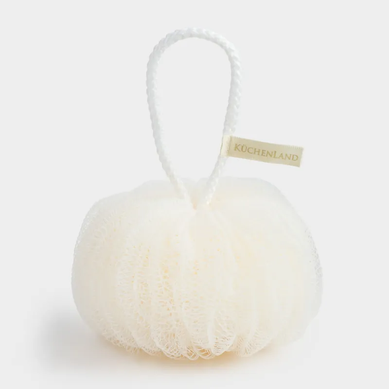 Денеге арналған жуғыш шүберек, 13 см, полиэтилен, сарғылт-қоңыр, бантик, Unique spa