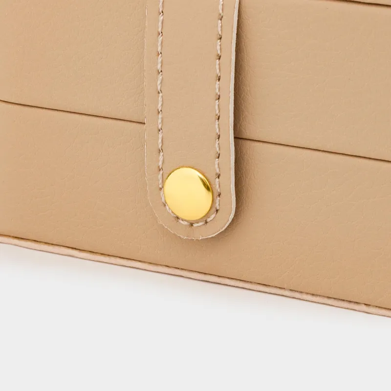 Зергерлік қобдиша, 11х11 см, жасанды былғары/МДФ, сарғылт-қоңыр, Premiere small, image-1