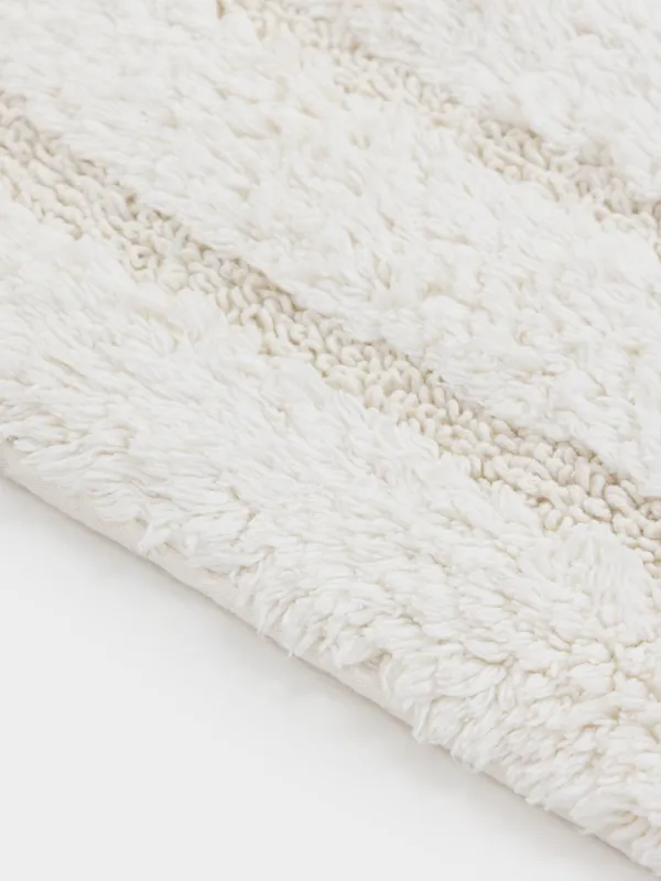 Кілемше, 60x100 см, сопақ, мақта, кілегей, Solo, image-4