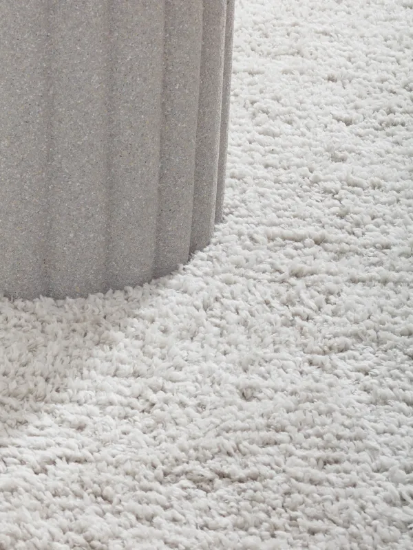 Кілем, 150х210 см, полиэстер / мақта, сұр, Пушистый қадалар, Монотон, image-5