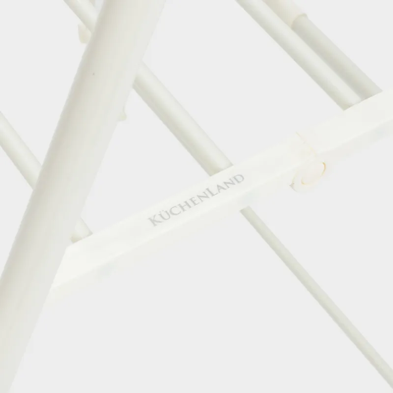 Сушилка для белья напольная, 155х57 см, раскладная, металл, бежевая, Х-форма, Compact, image-2