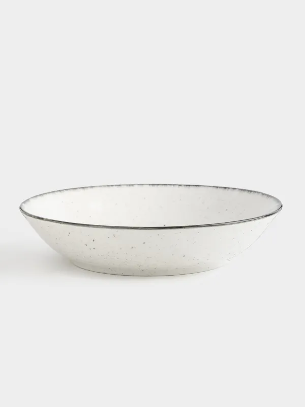 Ас сервизі, 6 адам, 18 зат, керамика, ақ-сұр, дақты, Roxas, image-6