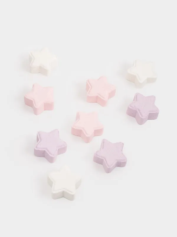 Бомбочка для ванны, 270 гр, 9 шт, в банке для хранения, Райский сад, Звезды, Body spa, image-1