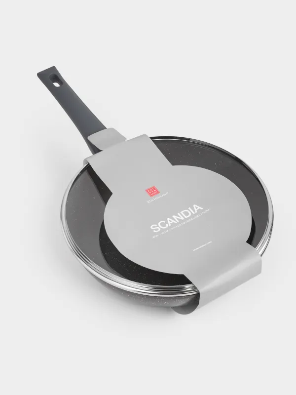 Вок, 28 см, қақпағы бар, алынбалы тұтқасы баар, жабыны бар, алюминий, Scandia, image-8