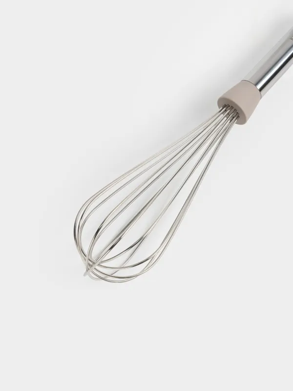 Венчик, 32 см, сталь/силикон, серый, Ginelli kitchen, image-1