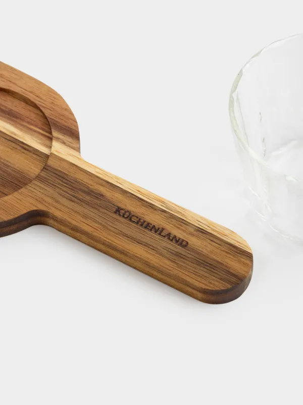 Тіскебасарларға арналған жиынтық, 3 зат, тұғырда, шыны Р/ағаш, Ribby wood, image-4