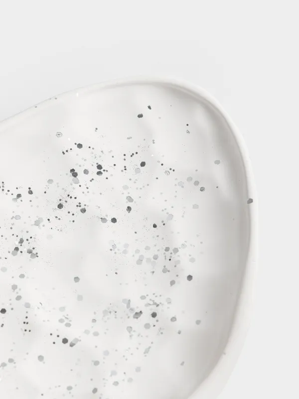 Блюдо декоративное, 21х16 см, Мятый эффект, Antic silver, image-5