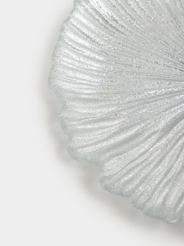 Тіскебасар тәрелкесі, 21 см, шыны Р, күміс түстес, Verge, image-4