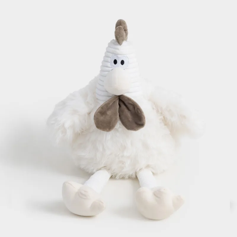 Ойыншық, 55 см, жұмсақ, полиэстер, сүт түстес, әтеш, Rooster