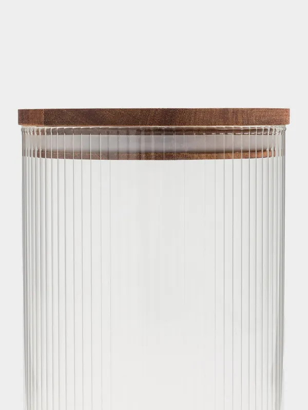 Банка для сыпучих продуктов, 1,2 л, Ravi wood, image-3