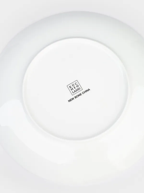 Түскі ас тәрелкесі, 27 см, фарфор N, ақ, Сары гүлдер, Floweri, image-5