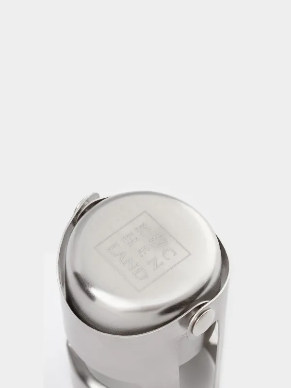 Шампан бөтелкесіне арналған тығын, 6 см, металл, күміс, Bar, image-6