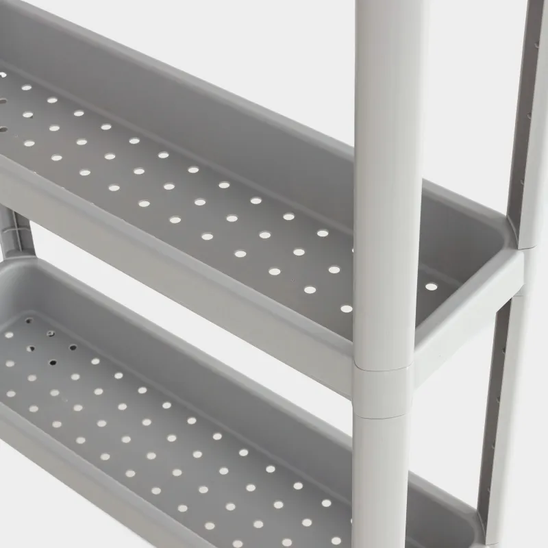 Сөре, 3 деңгейлі, 58х18х75 см, пластик, сұр, Grating, image-11