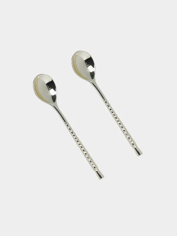 Емкость для специй, 8 см, 2 шт, с ложками, на подставке, сталь, Fantastic R, image-4