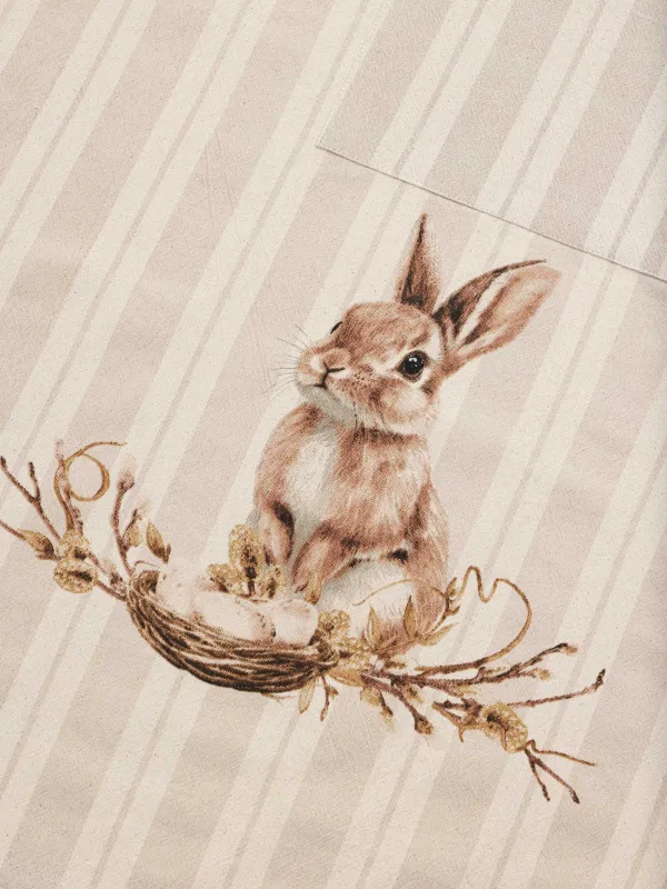 Фартук, 70х85 см, хлопок, бежевый, Пасхальный кролик, Rabbit Easter, image-1