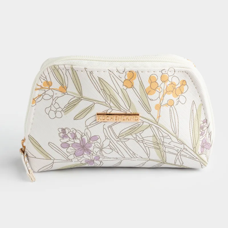 Косметикалық сөмке, 15х9 см, полиуретан, ақ, Мимоза, Isadora, image-1