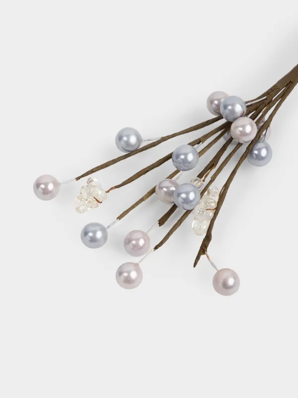 Сәндік бұтақ, 20 см, пластик, Түрлі-түсті моншақтар, Balls decor, image-1