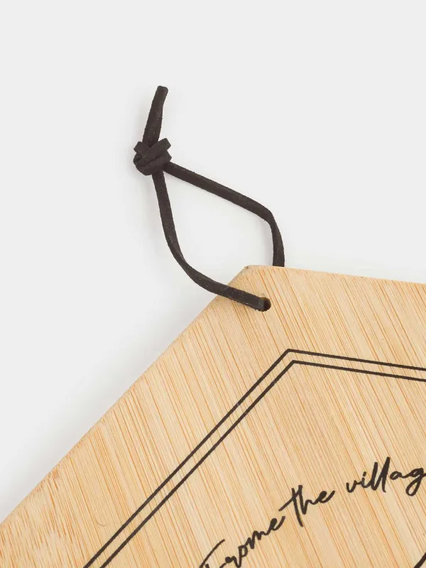 Кесу тақтасы, 25х22 см, бамбук, алтыбұрышты, Ара, Honey, image-4