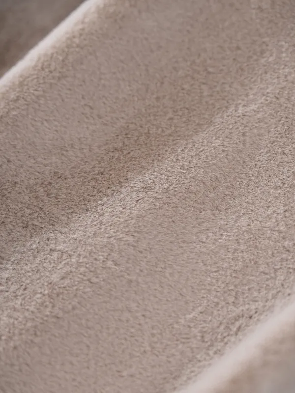 Көрпе, 130х170 см, екі жақты, жасанды үлбір/фланель, құмды, Flannel, image-2