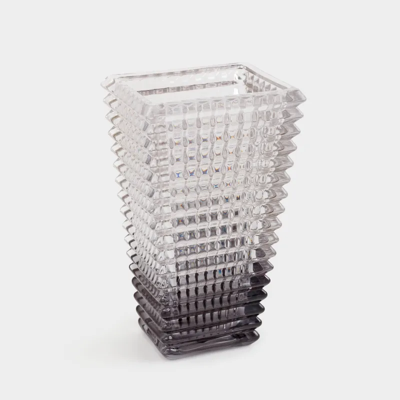 Гүл вазасы, 28 см, шыны Р, сұр градиент, Mosaic color, image-1