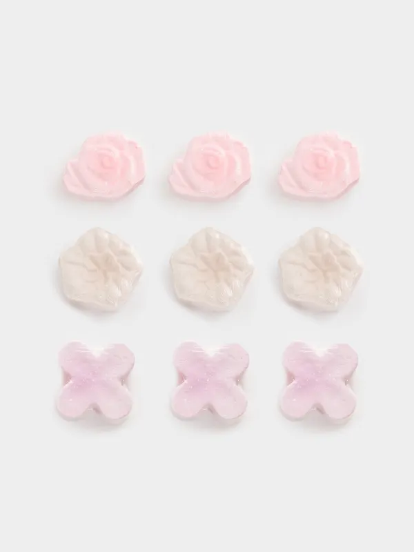 Ваннаға арналған бомба, 270 гр, 9 дана, қорапта, Жеміс-гүлді, Гүлдер, Flower spa, image-3