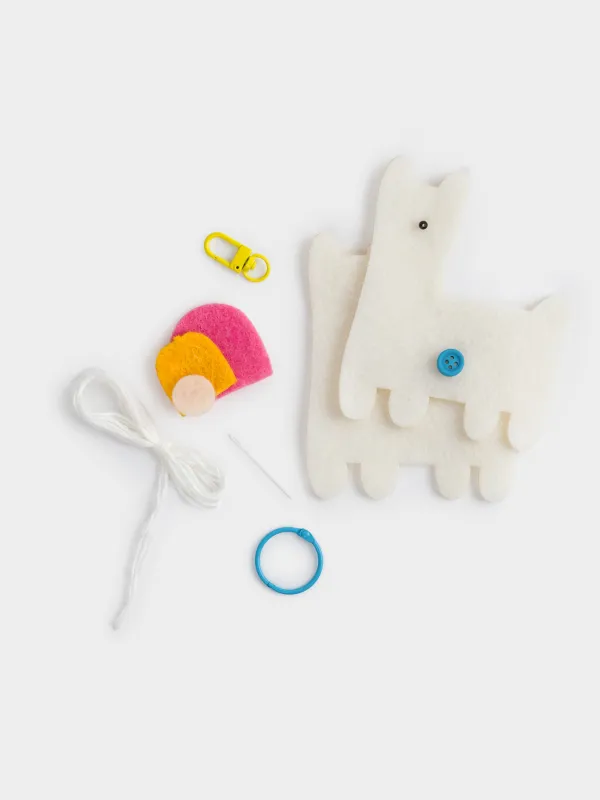 Шығармашылыққа арналған жиынтық, 13х15 см, қолөнер, киіз, салпыншақ, Лама, Creativity, image-5