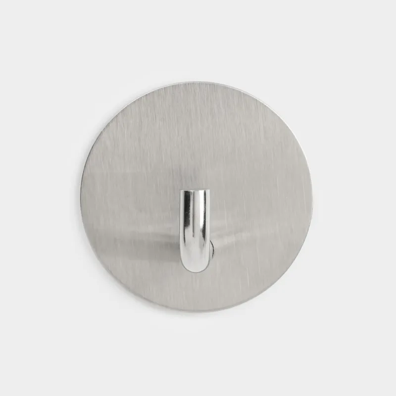 Гүл шоқтарына арналған ілмек, 4 см, жабысқышы бар, болат, дөңгелек, күміс, Hook