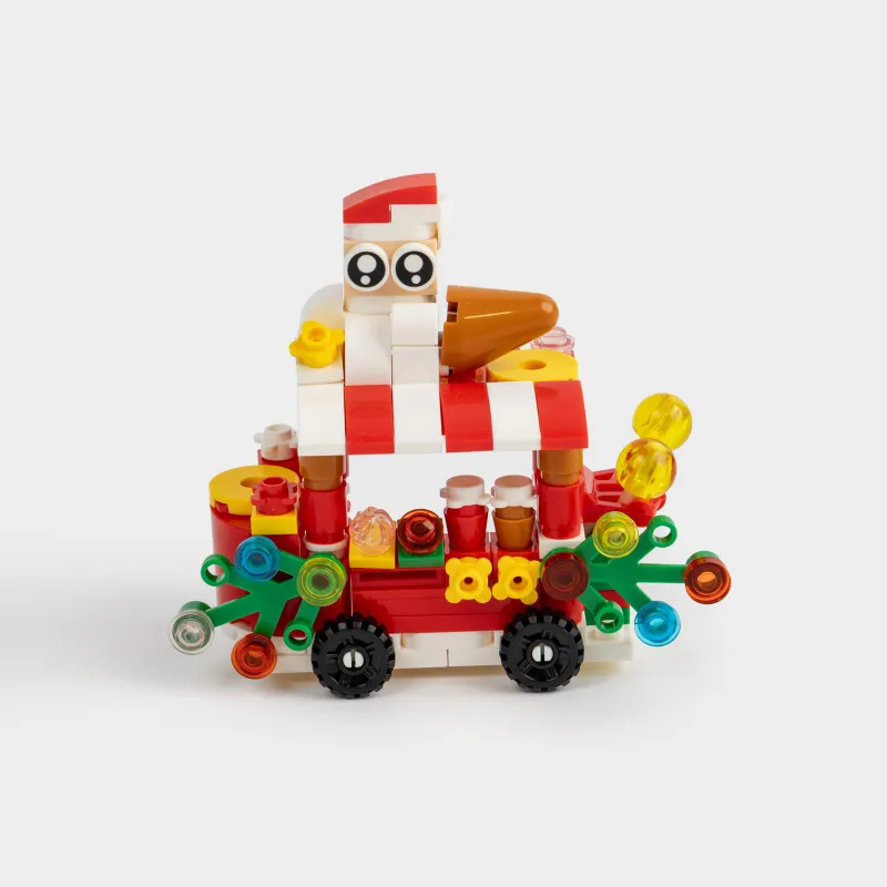 Құрастырушы ойыншық, 10х8 см, 108 бөлшектер, пластик, түрлі-түсті, Рождестволық сауда үстелі, Hobby kids