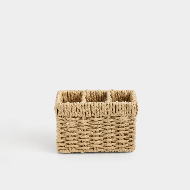 Подставка для кухонных принадлежностей, 15х10 см, 3 отд, целлюлоза, Braided