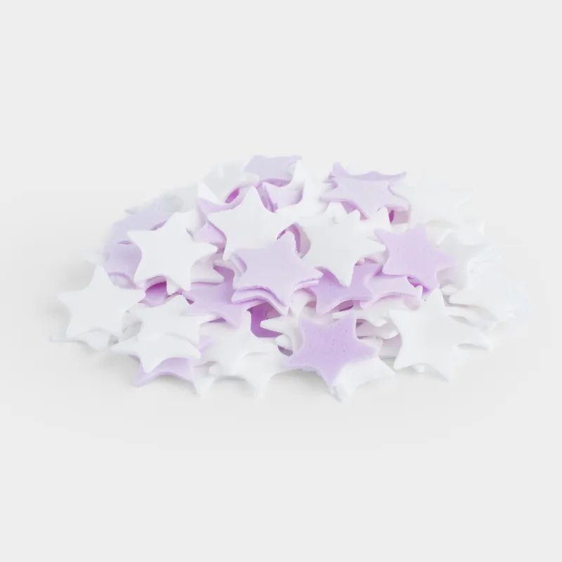 Мыло-конфетти, 2 см, 80 шт, фиолетовое/белое, Кокос/Виноград, Звезда, Confetti, image-4