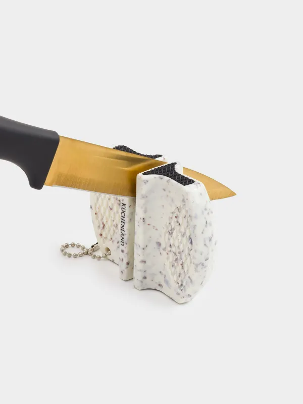 Пышақ қайрағыш, 7 см, пластик/болат, сүт түстес, Accessories, image-4