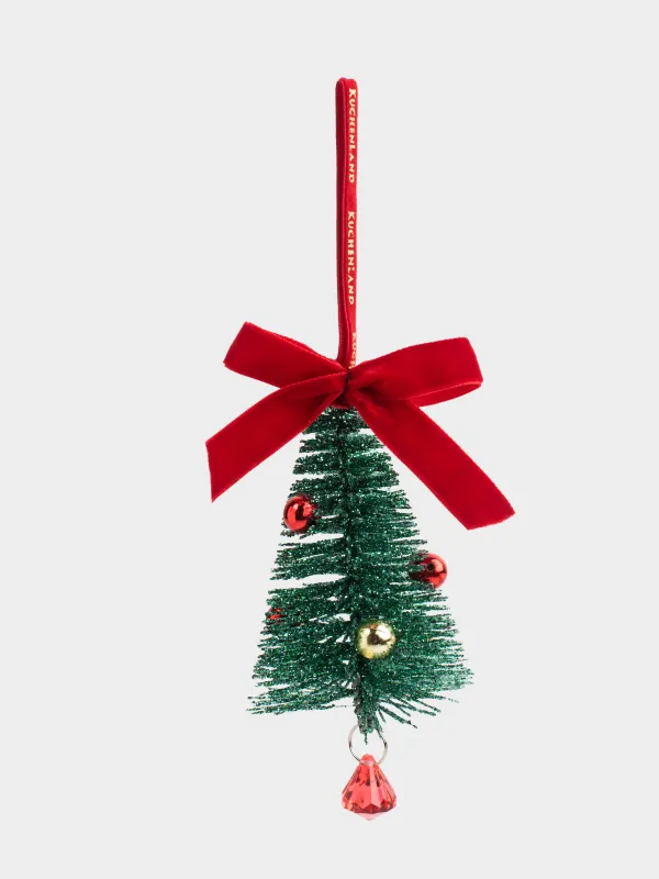 Шырша ойыншығы, 13 см, пластик, жасыл, Кристалдары бар шырша, Spruce bell, image-2