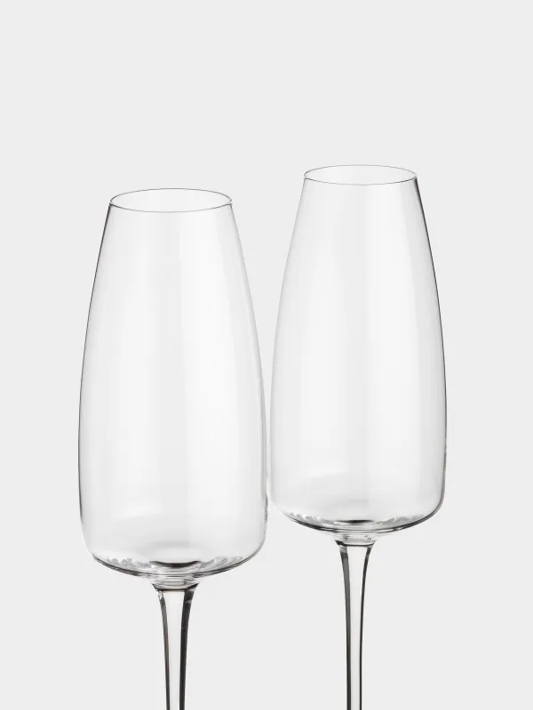 Бокал для шампанского, 290 мл, 2 шт, кристальное стекло, Avellino, image-3