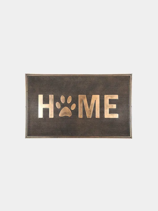 Есік алдындағы кілемше, 45х75 см, резеңке, қола-қара, Home, Home deco, image-0