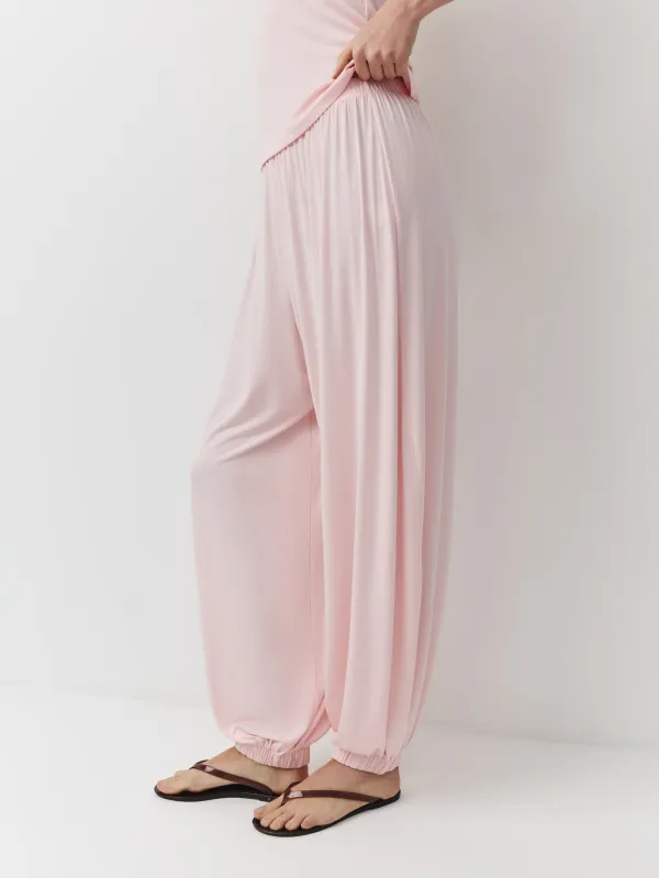 Әйелдер шалбары, үйге арналған, өлшемі S, бамбук/эластан К, қызғылт, Elodie, image-3