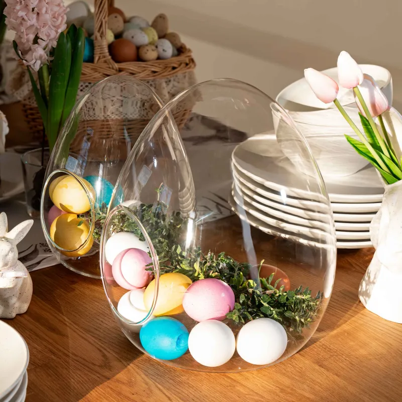 Кәмпит ыдысы, 17х23 см, шыны, Жұмыртқа, Clear, image-7