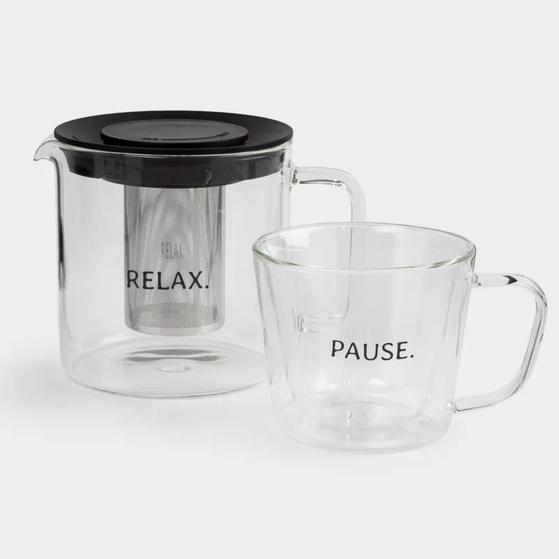 Шай жиынтығы, 1 адам, 2 зат, шыны Б/болат/пластик, Air