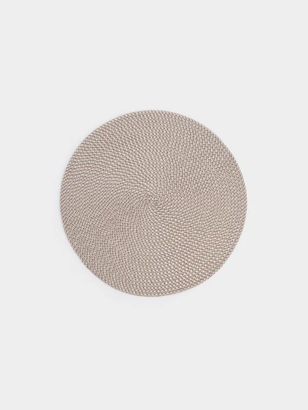 Аспап астындағы майлық, 38 см, полипропилен/ПЭТ, дөңгелек, құм, Circle Braid, image-0